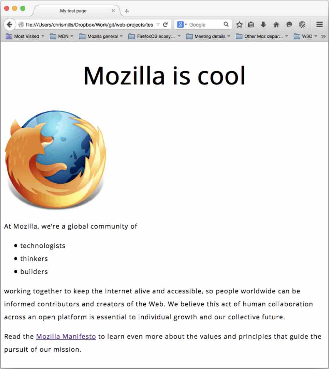 Website Screenshot Styled - developer.mozilla.org