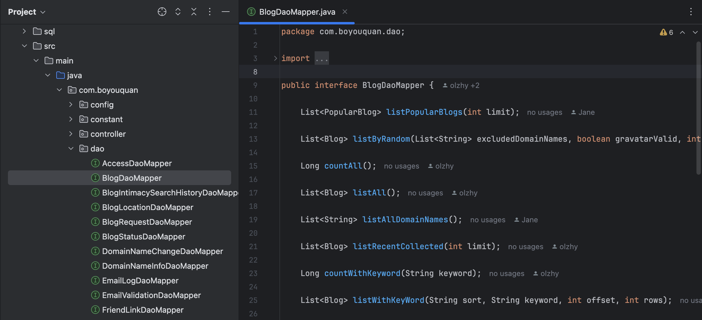 MyBatis Mapper 接口