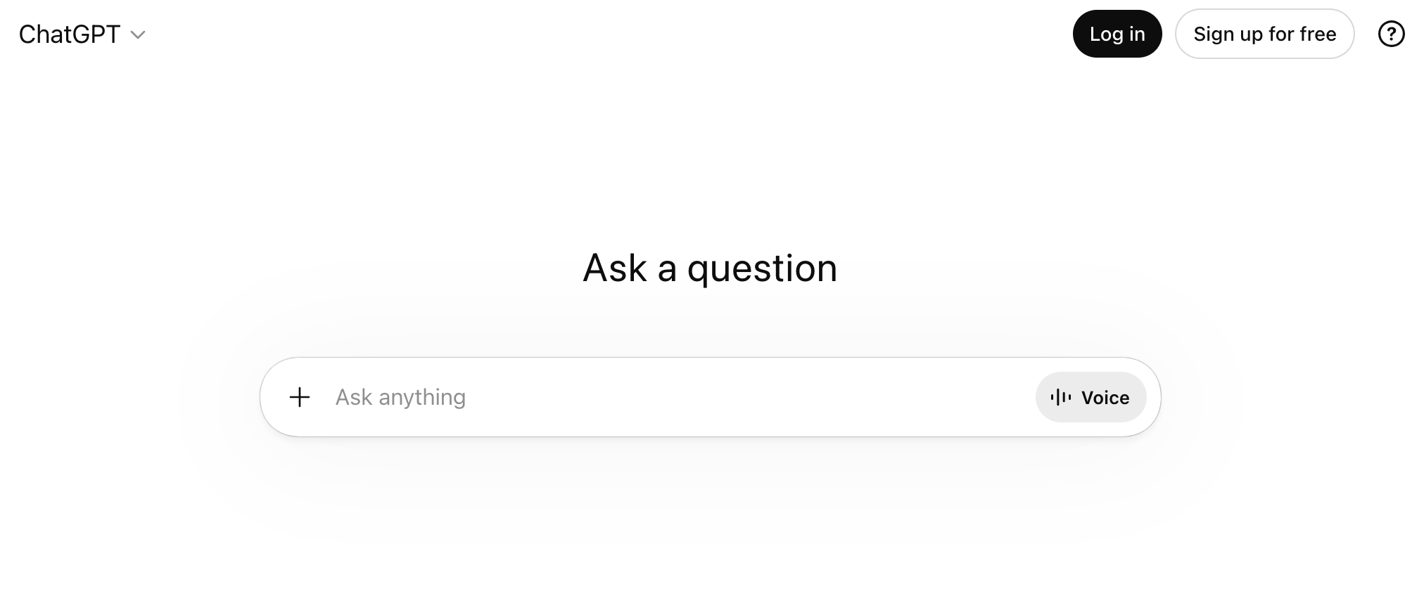 ChatGPT 问答页面